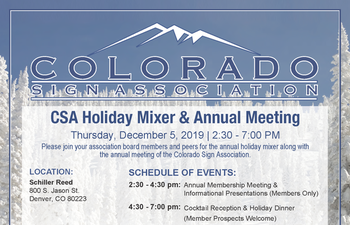 2019 Csa Holiday Mixer Flyer
